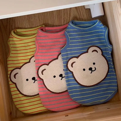 Summer Dog Clothes - Classic Striped Pet Vest