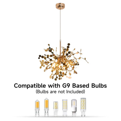 GreeLustr Gold Firework-Style LED Chandelier, 44 or 65 cm