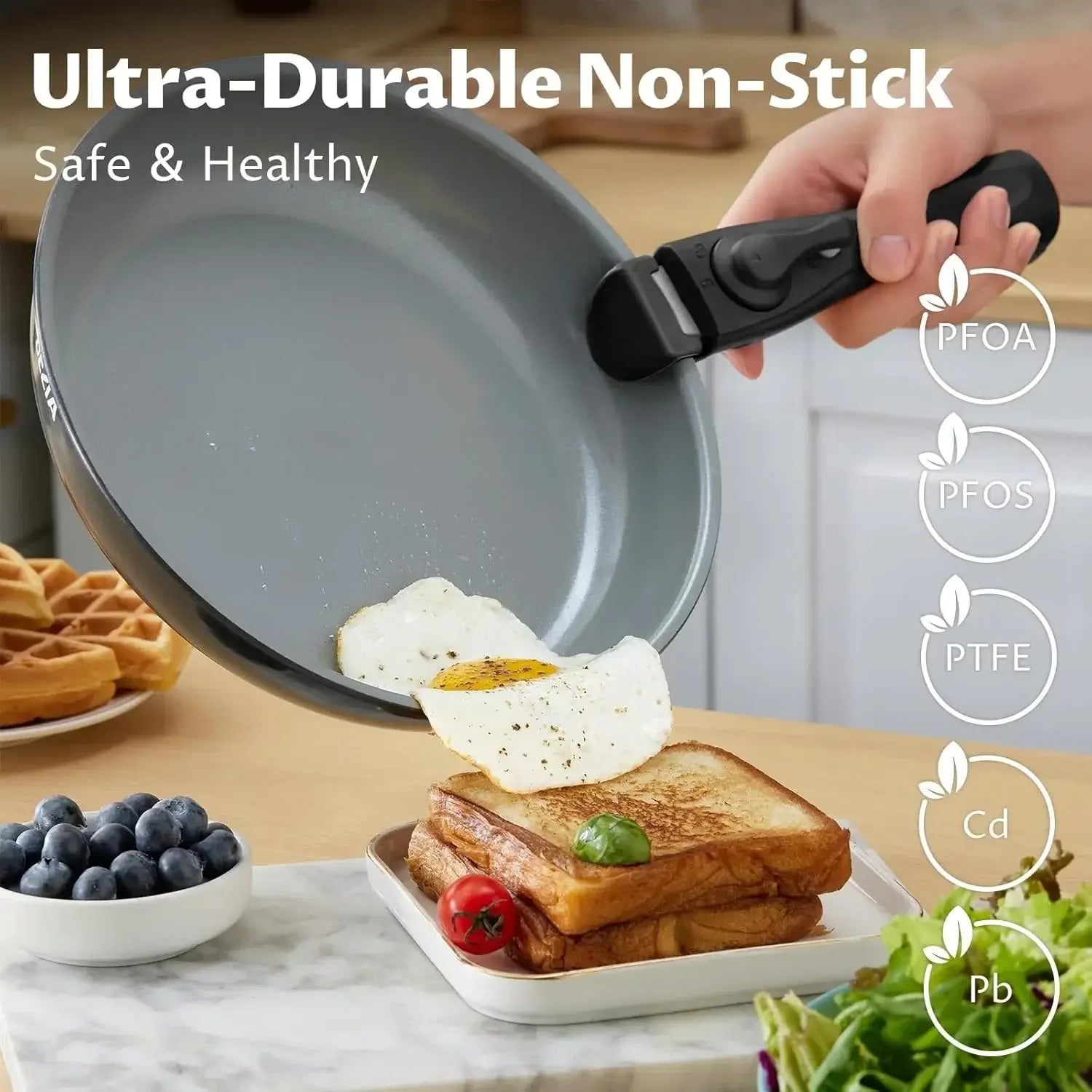 Healthy Ceramic Induction Cookware Set - 10 Pieces