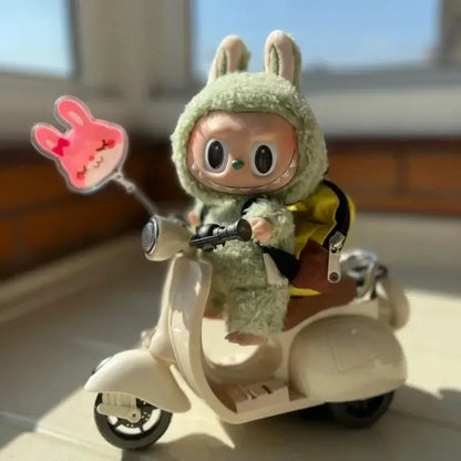 Labubu Doll Mini Electric Motorcycle with Lights &amp; Music