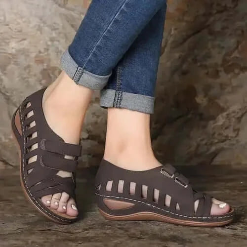 Clogs Wedge 2023 Sandals Comfort Shoes for Women Large Size Summer.