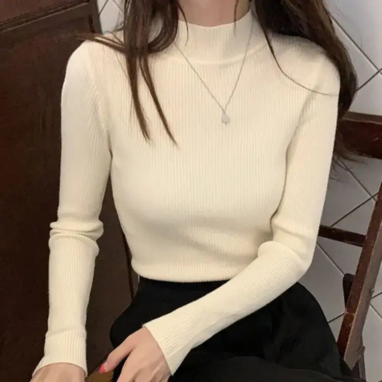 Chic Mock Neck Women&