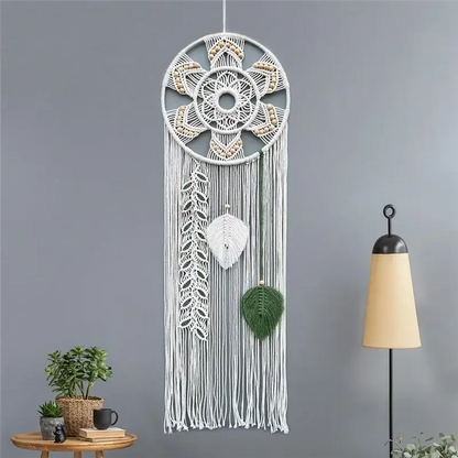 Macrame Dream Catchers For Bedroom Dream Catcher Wall Decor Large Boho Wall Hanging With Woven Leaves Decor Ornament Easy To Use