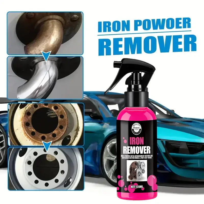All-Purpose Rust Remover Spray 1PC- 120ML, Fast-Acting Iron Oxidation Eliminator, Restores Shine, Safe on Various Surfaces
