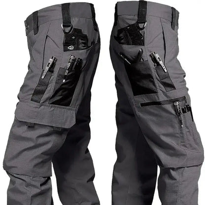 New Tactical Work Pants Men Outdoor Cargo Trousers Multi-pocket Waterproof Pant Autumn Spring Outdoor Workwear Hiking Trousers