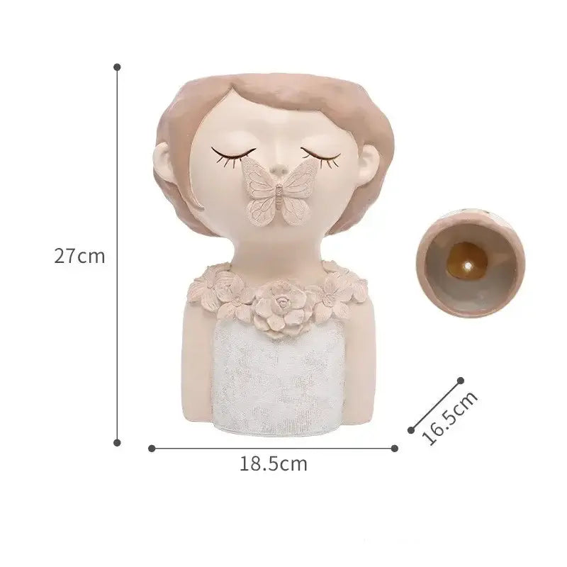 humanoid vase planter