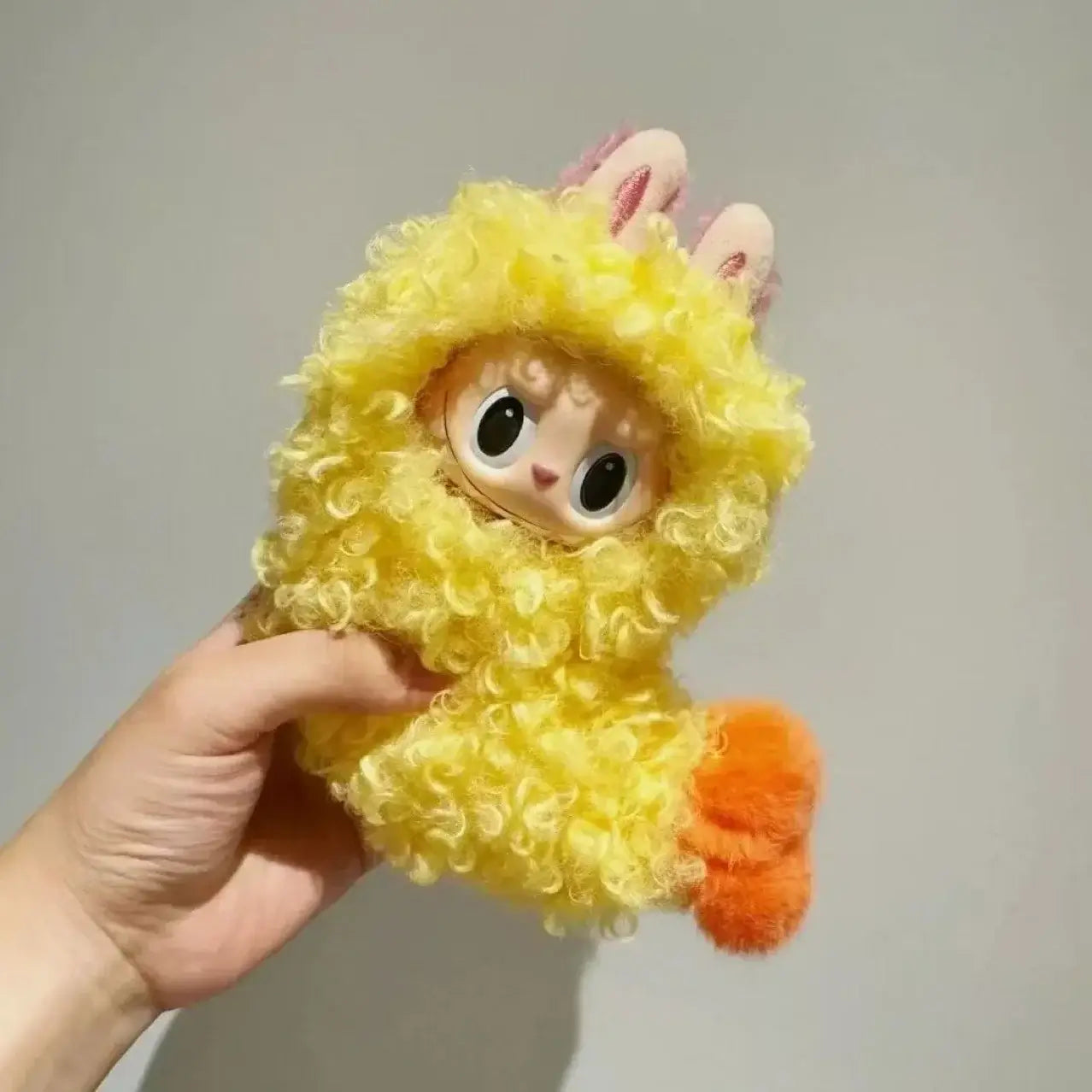 Labubu doll fried shrimp outfit