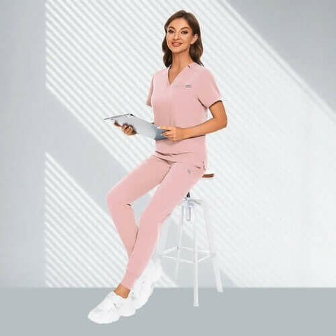 Hospital Doctor Nursing Set Unisex Wholesale Casual Jogger Suits Short.