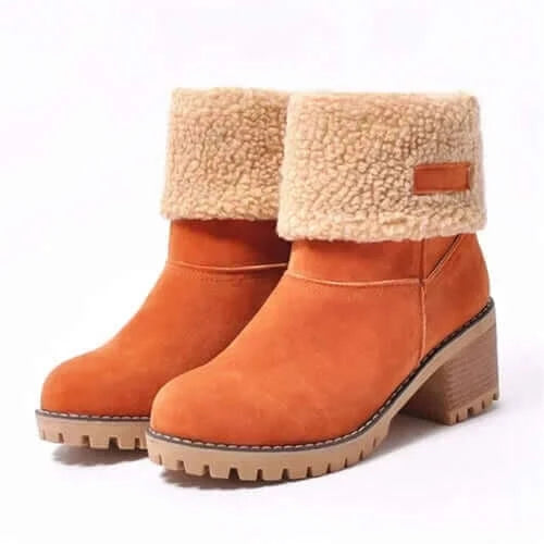 Women's Fur Warm Snow Boots 2023 Winter New Warm Wool Booties Ankle.