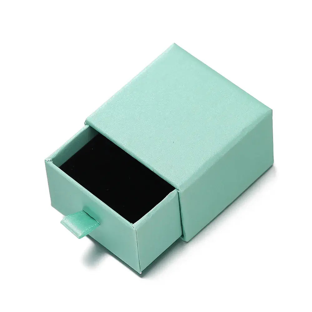 Creative Drawer Jewelry Packaging Box Necklace Ring Earing Bracelet Storage Organizer Display Stand Solid Color Paper Gift 2030