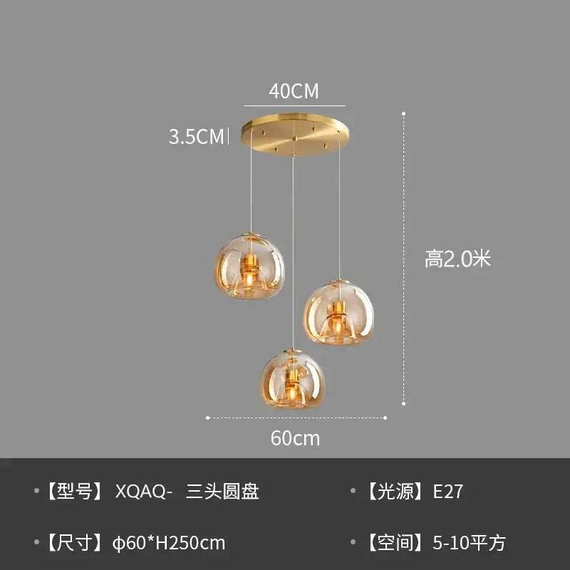Modern Glass Globe Pendant &amp; Ceiling Light