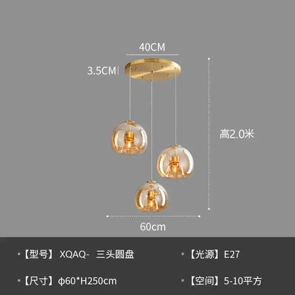 Modern Glass Globe Pendant &amp; Ceiling Light