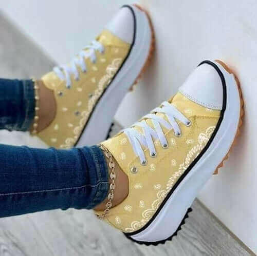 Fashion Women Sneakers Casual Sport Shoes Pattern Canvas.