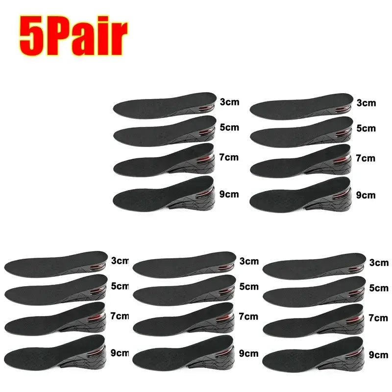 SMATLELF Height-Increasing Air Cushion Insoles, 3–9 cm Lift