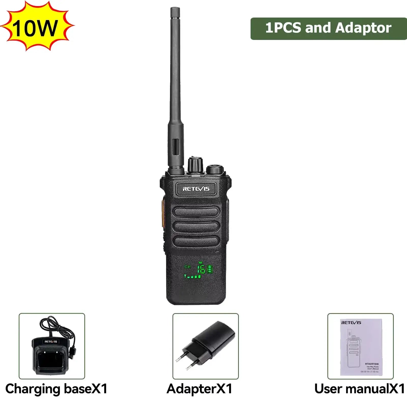 Retevis RT86 Walkie Talkie | UHF Long Range Radio