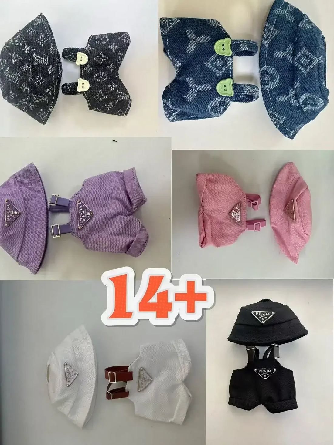 Labubu doll mini clothing set