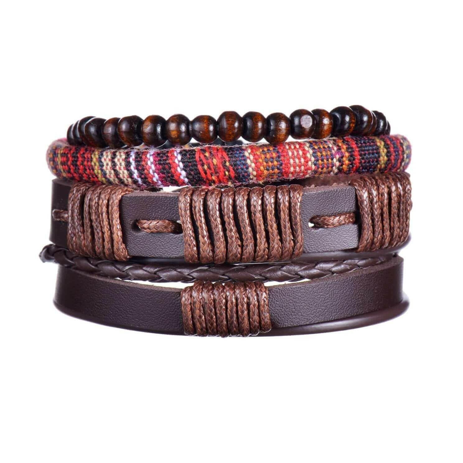 Mens Modern Multilayered Bracelet.