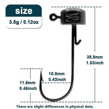 weedless ned rig jigheads for crappie bass fishing