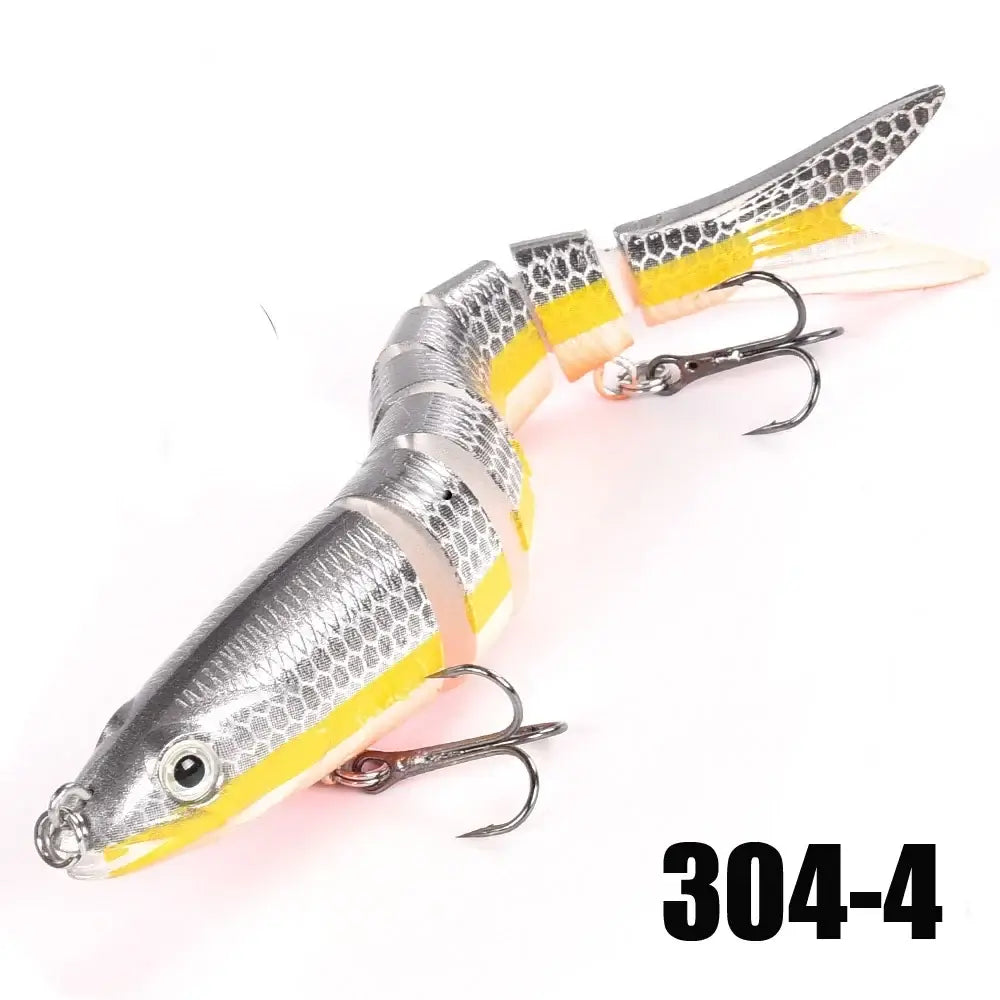 Multi-Jointed Slow-Sinking Swimbait Fishing Lure