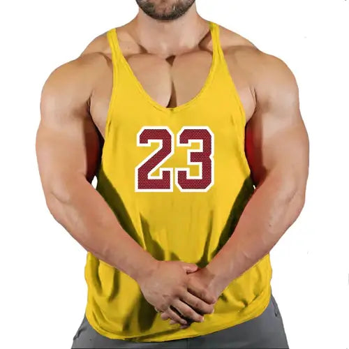 Sport Brand Vest Muscle Gym Mens Back Tank Top Sleeveless Stringer.