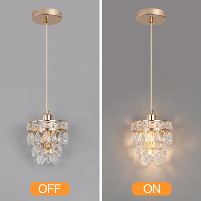 Vinilky Gold Crystal Pendant Light, SG03 or SG04