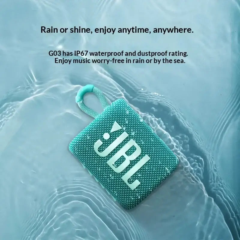 JBL GO3 Mini Pocket Wireless Speaker IP67 Waterproof Bluetooth Portable Audio For Travel Camping Hiking