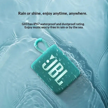 JBL GO3 Mini Pocket Wireless Speaker IP67 Waterproof Bluetooth Portable Audio For Travel Camping Hiking