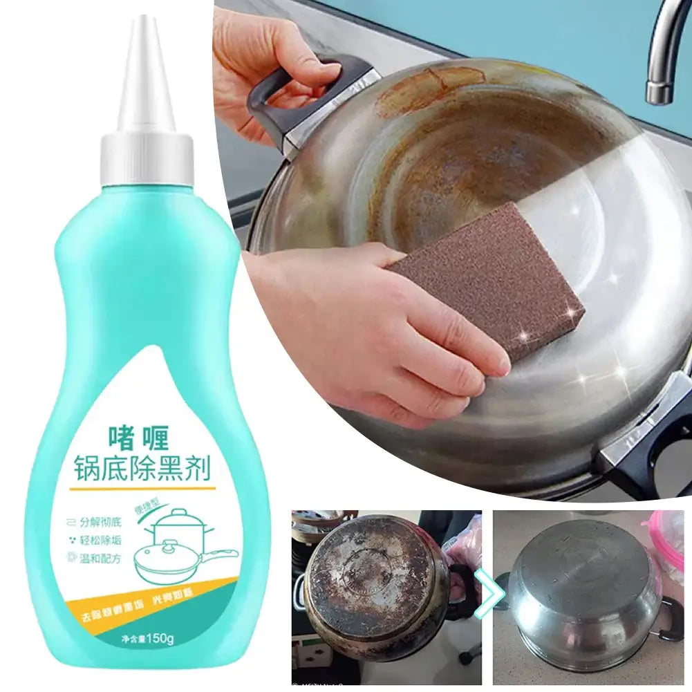 150ml Pots And Pan Cleaner Kitchen Cleaning Black Pot Bottom Gel Cleaner To Remove Black Scale From Stainless Steel Black Pot