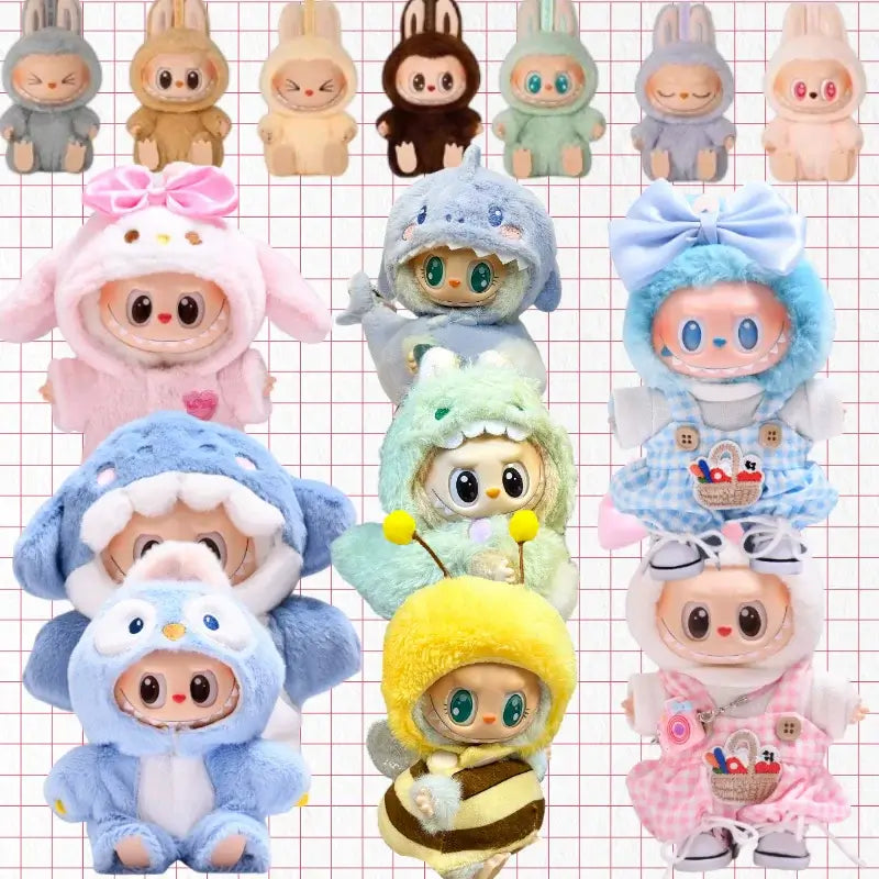 Labubu doll clothes sailor set