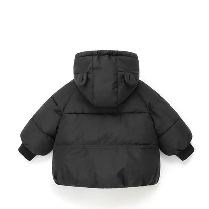 Autumn Winter Kid Thicken Fashion Cotton Coat Boy Children Solid