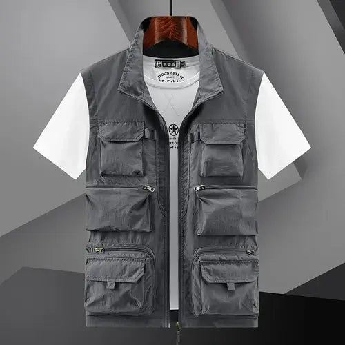 Men Summer New Outdoor Vest 6XL Utility Tactical Multi-pocket Vest