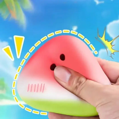 Sell Well Squishy Watermelon Fidget Toy Anti-Stress Slow Rising Fruit Pinch Squeeze Stress Reliever Funny Pressure Reducer Prop