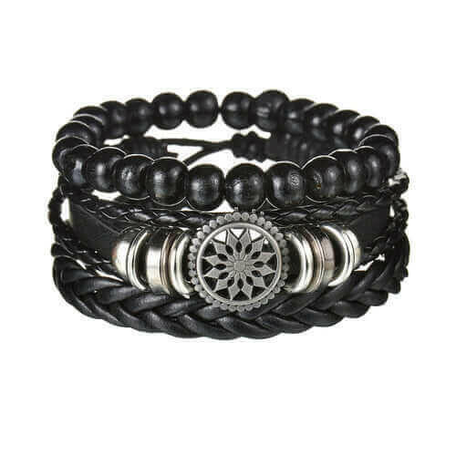 Mens Modern Multilayered Bracelet.