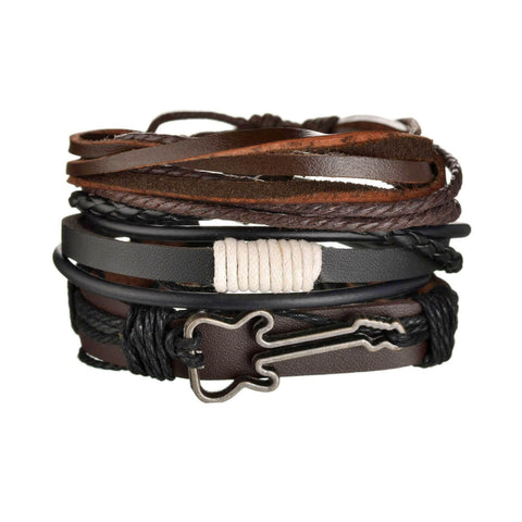 Mens Modern Multilayered Bracelet.