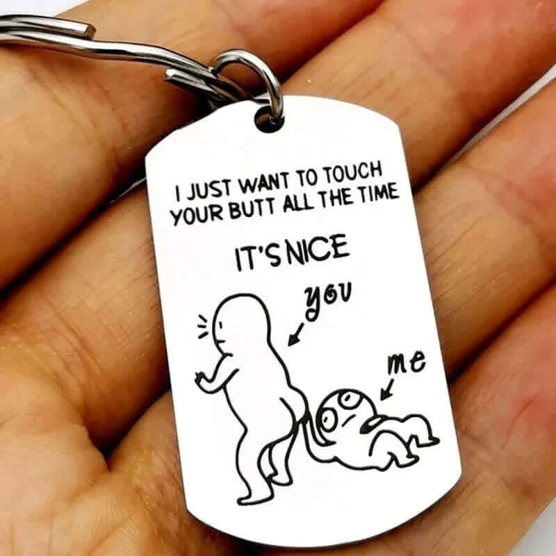 Funny Gifts Prank Toys Keychain Valentines Day Gift for Girlfriend/Boyfriend Party Favors Letters Personalised wedding Gifts