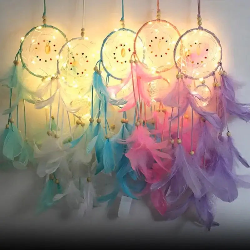 1pc Dream Catcher Wall Decor Colorful Catcher Handmade Dream Catcher for Girls Boy Kids Bedroom Wall Hanging Living Room Wedding