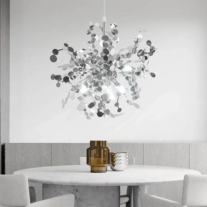 Modern Firework-Style Crystal LED Chandelier, Gold or Silver
