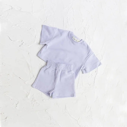 2pcs Kids Summer Tracksuit - T-Shirt &amp; Shorts Set