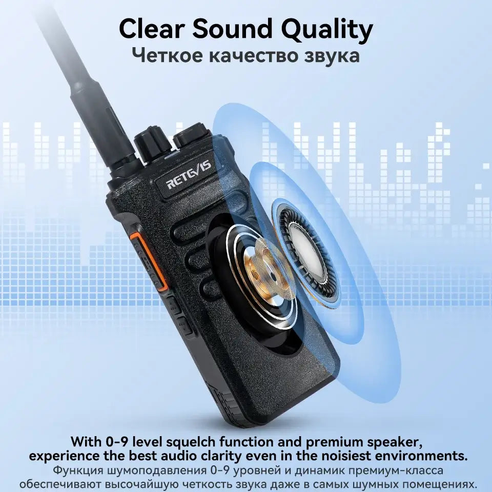 Retevis RT86 Walkie Talkie | UHF Long Range Radio