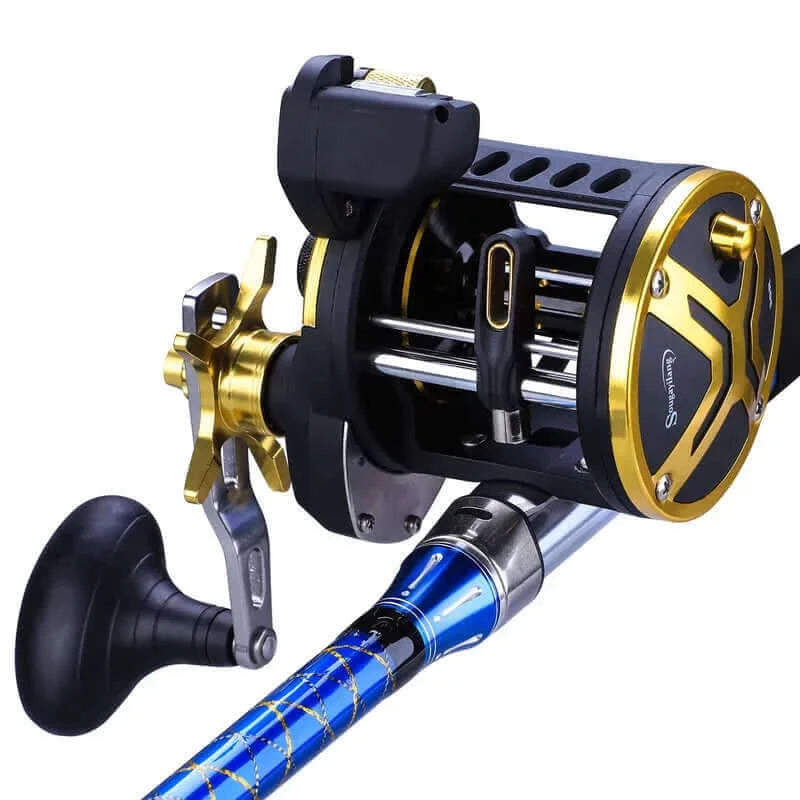 Sougayilang Saltwater Fishing Reels Cast Drum Wheel Trolling Casting.