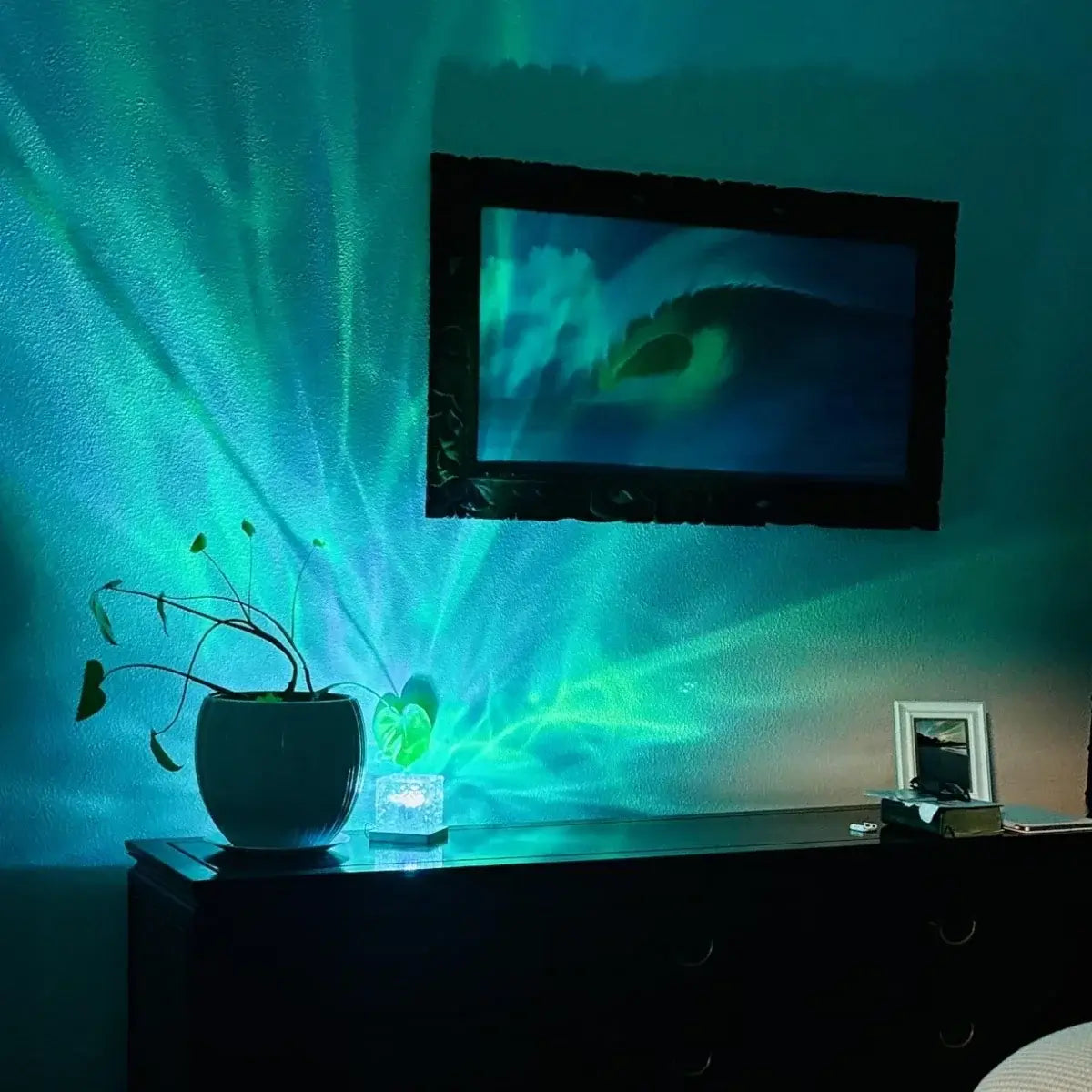 Rotating Water Ripple Projector Night Light – 16 Colors