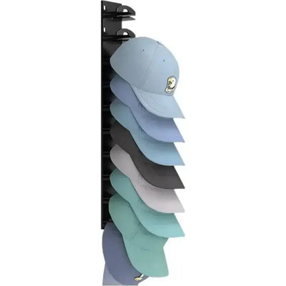 10 Grids Wall Mount Baseball Cap Storage Rack Holds 16 Hats Space Saving Closet Hat Organizer Hooks