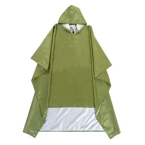 3 in 1 Waterproof Adult Long Raincoat Women Men Rain Coat Jacket