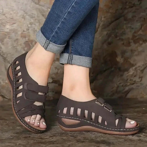 Clogs Wedge 2023 Sandals Comfort Shoes for Women Large Size Summer