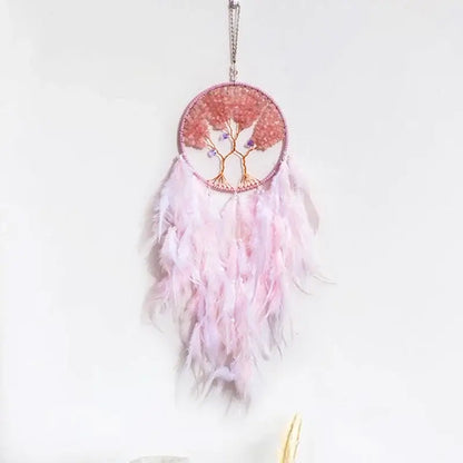 colorful crystal dream catchers