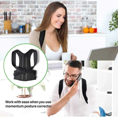 Adjustable Posture Support Vest - Black or Gray