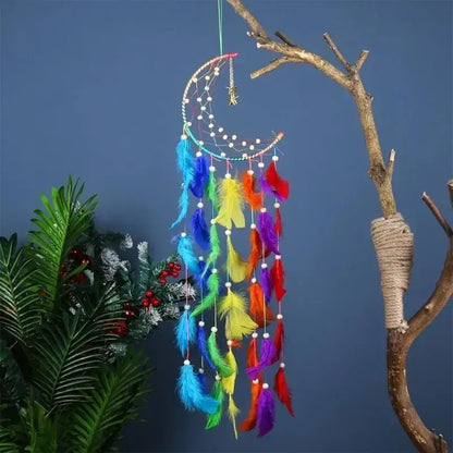 G6KF Dream Catcher Wall Decor with Handmade Dream Catchers Decoration Wall Hanging for Girls Bedroom Living Room