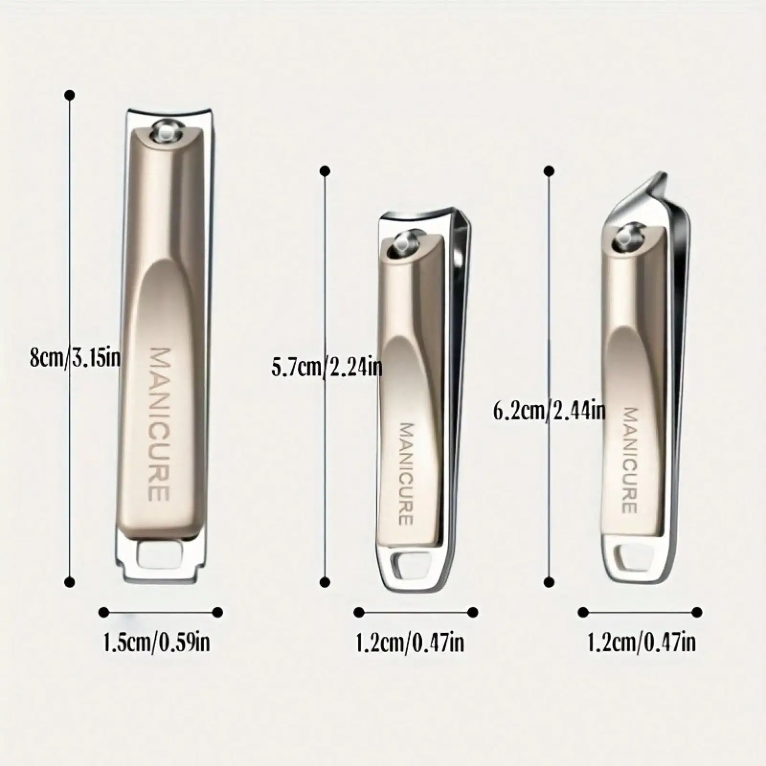 Precision Nail Clippers 5-Piece Set, Double-Edged Sharp And Durable, Complete Set With Ear Pick, Carefully Selected Steel Precision Grinding, Stainless Steel Nail Clipper Set Anti-Splash Rotating Package Five-Piece Pliers Ful