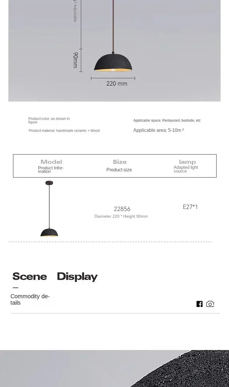 Textured Pendant Light for Dining Rooms &amp; Kitchen Islands