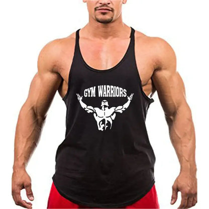 Muscleguys Brand Gym Clothing Fitness Stringer Tank Top Men Y Back Bodybuilding Shirt Summer Cotton Loose Vests Muscle Singlets